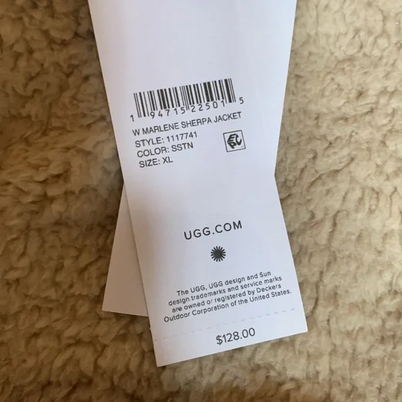 NWT UGG MARLENE SHERPA JACKET SZ XL - Picture 7 of 12